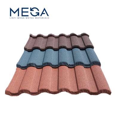 roof tiles factory wholesale colorful stone coated steel roofing tiles